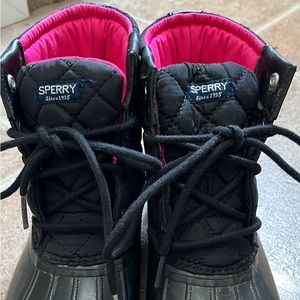 Sperry Boots - Girls Size 4 - Black